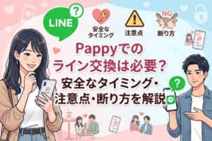 Pappyでのライン交換は必要？安全なタイミング・注意点・断り方を解説