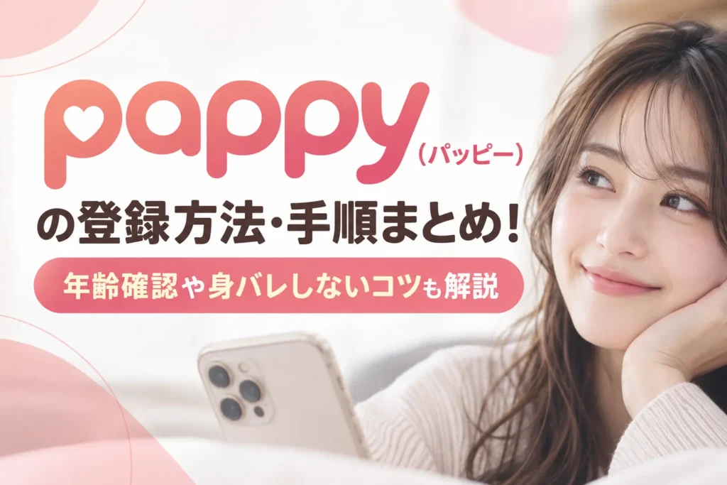 pappy（パッピー）の登録方法・手順まとめ！年齢確認や身バレしないコツも解説