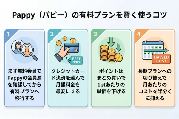Pappy（パピー）の有料プランを賢く使うコツ
